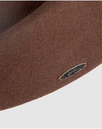 Max Alexander - Felt Brown Pillbox Hat