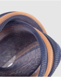 Fillies Collection - Bespoke Navy Nude Racing Fascinator