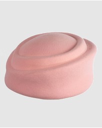 Max Alexander - Felt Pink Pillbox Hat