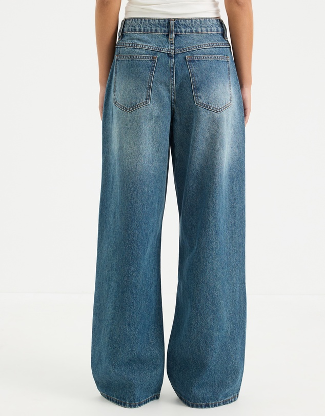 Calli - Tyla Mid Rise Baggy Jeans