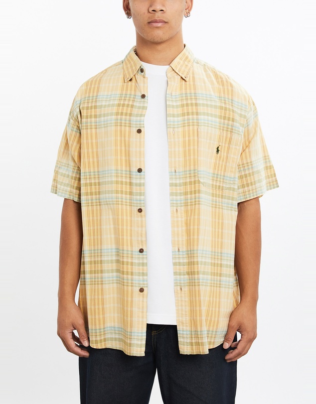 Vintage by The Real Deal - Pre Loved - Vintage 90s Polo Ralph Lauren Short Sleeve Button Up Shirt