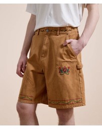 Found - Canvas Embroidered Shorts