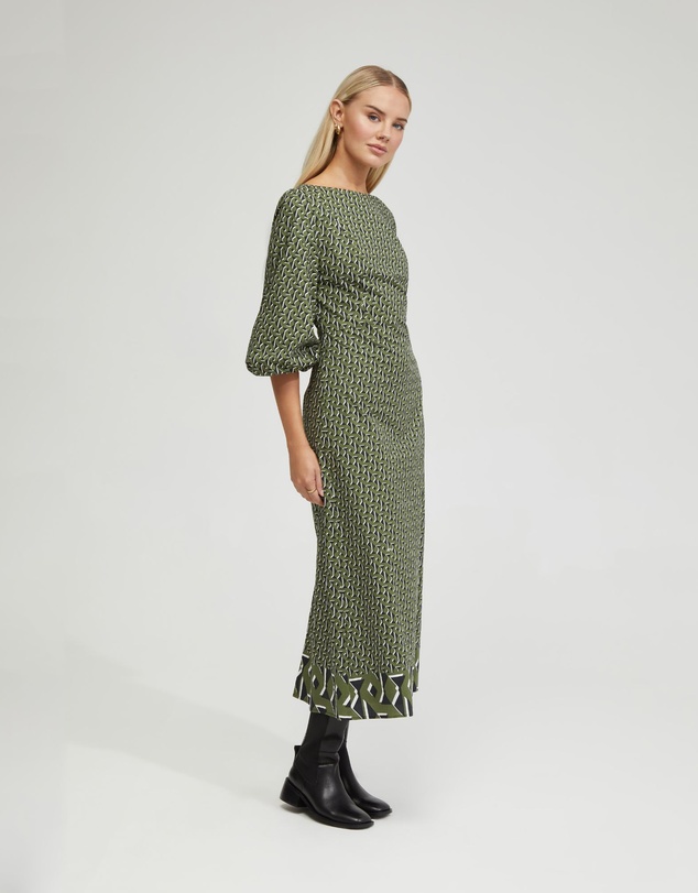 Oxford - Krista Boarder Print Dress