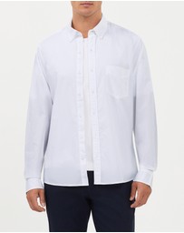 Van Heusen - Washed Sateen Twill Casual Shirt
