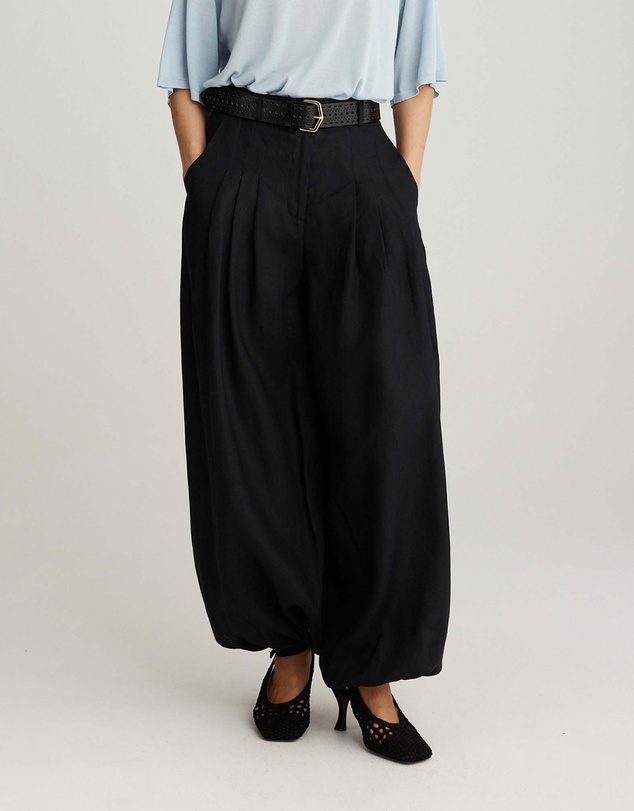 Mattir - Lulu Linen Pant Black