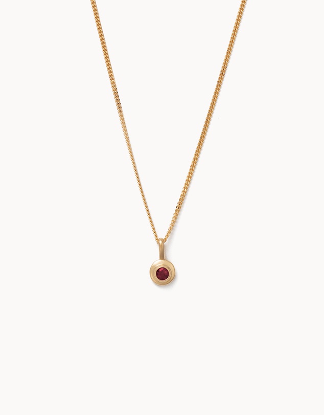 Kirstin Ash - Birthstone Necklace January Garnet