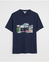 Seasalt - Seasalt Cornwall Navy Midwatch Organic Cotton T-Shirt