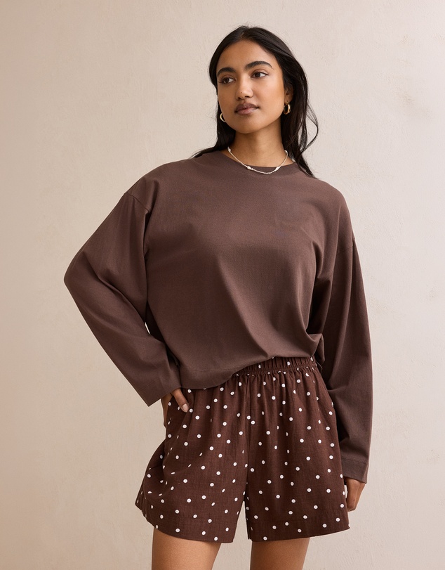 Ceres Life - Beau Long Sleeve Slouchy Tee