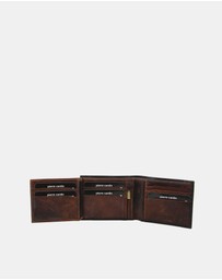 Pierre Cardin - Pierre Cardin Italian Leather Two Tone Tri-Fold Men's Wallet
