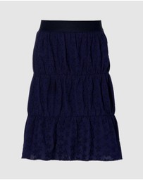 Quapi - Fully Embroidered Midi Skirt Fila - Kids-Teens