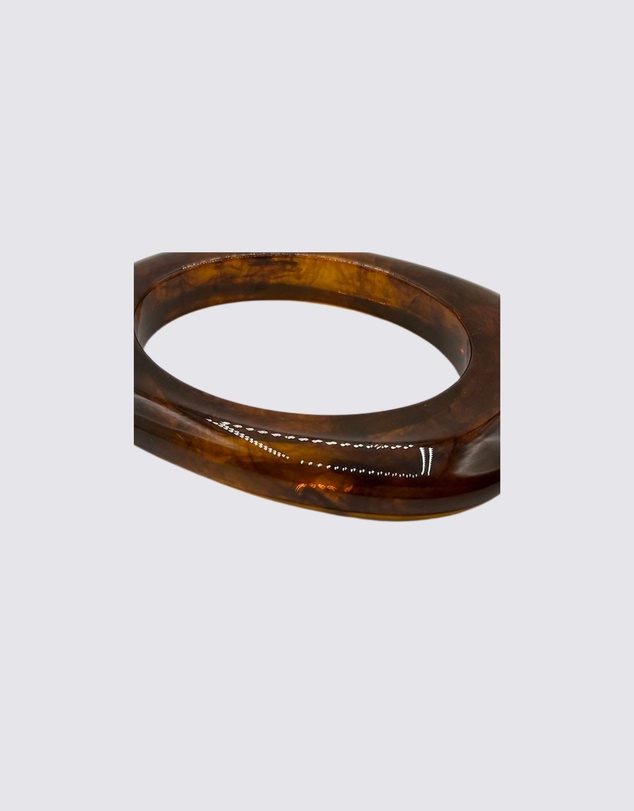8 Other Reasons - Sculpted Brown Bangle