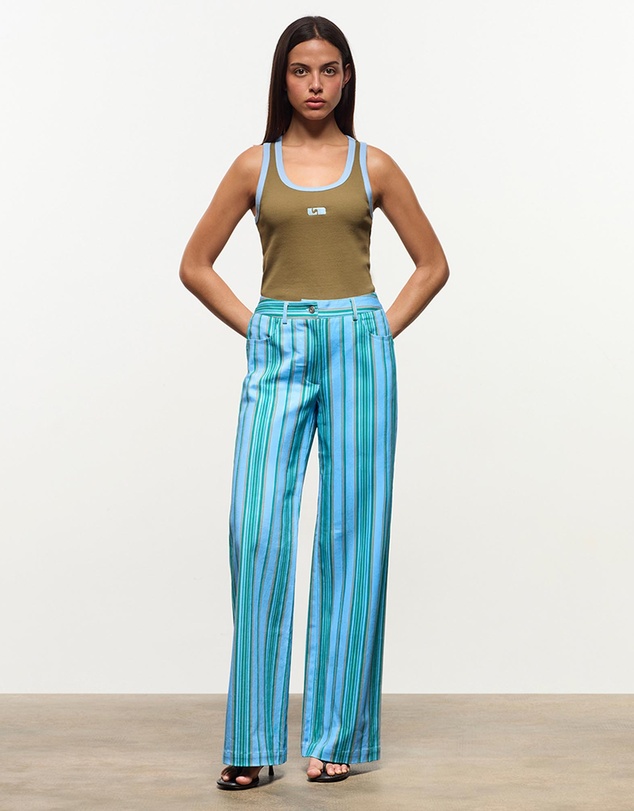 Laagam - Leroy Striped Twill Pants