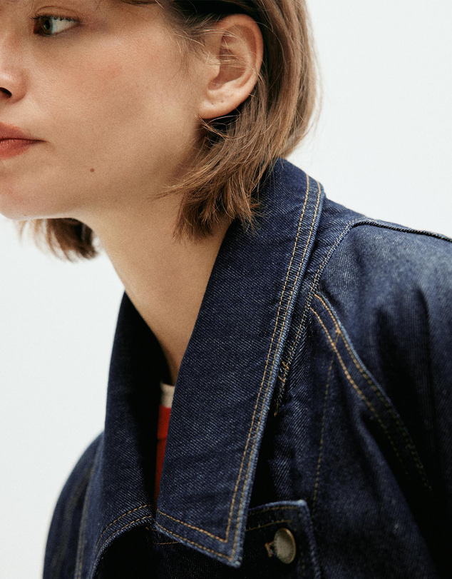 M.N.G - Belt Denim Trench Jacket