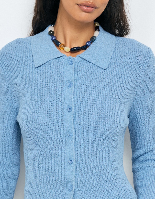 AERE - Asha Textured Knit Cardigan