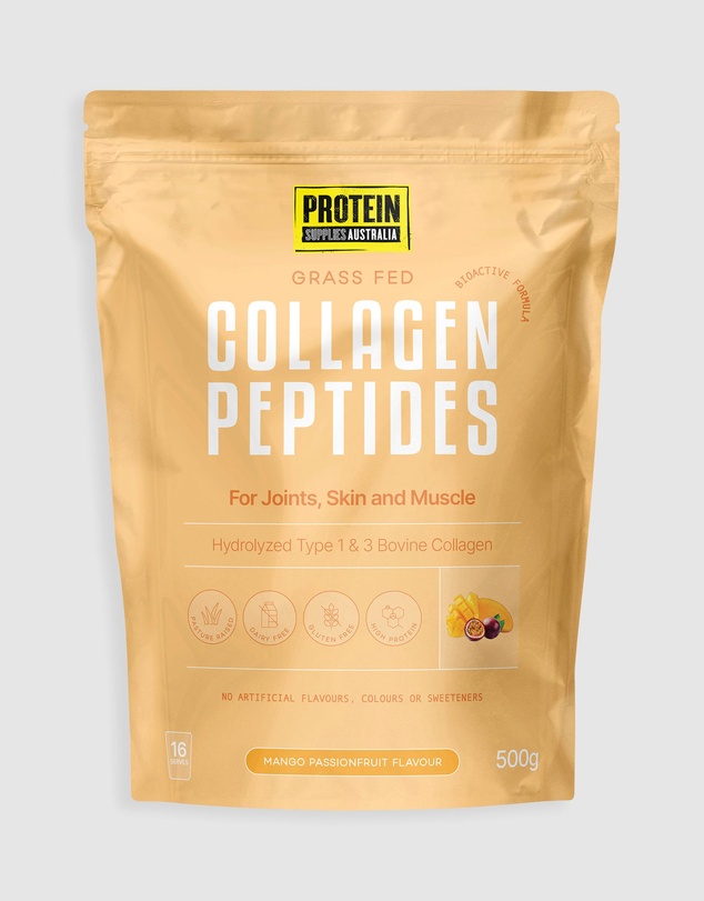 Protein Supplies Australia - Mango Passionfruit Collagen Peptides - 500g