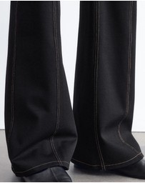 & Other Stories - Flared Topstitched Trousers