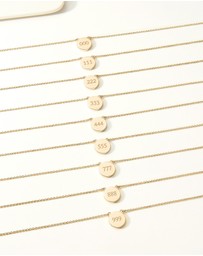 Mestige - Angel Number Necklace 333 - 18K Gold Plated