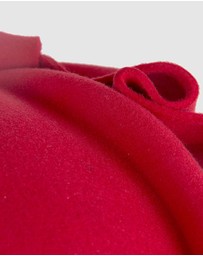 Max Alexander - Felt Red Pillbox Hat