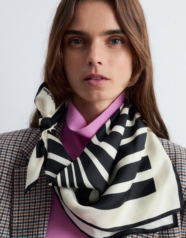 & Other Stories - Graphic-Print Square Silk Scarf