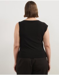 Atmos&Here Curvy - Thea Asymmetric Mesh Top