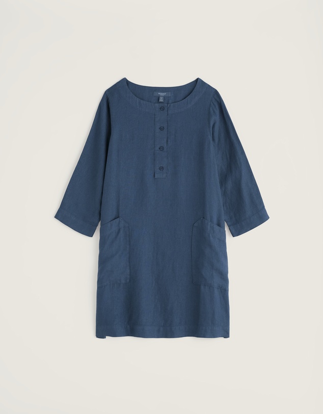 Seasalt - Seasalt Cornwall Blue Harbour Wall Linen Tunic