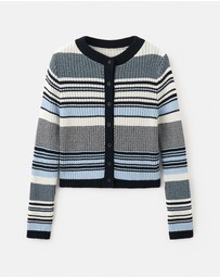 M.N.G - Stripped Knit Cardigan