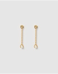Izoa - Mysty Drop Stud Earrings