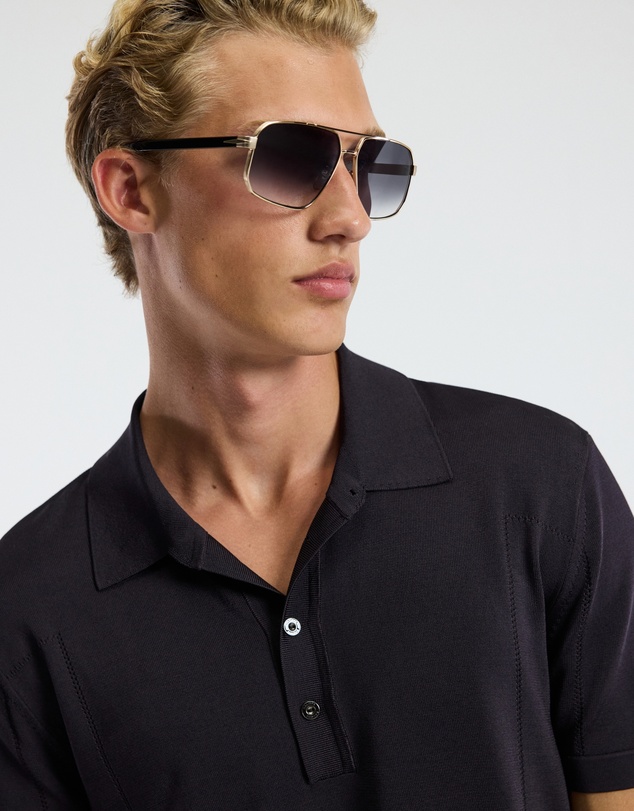Calibre - Shiny Rayon Polo Currant