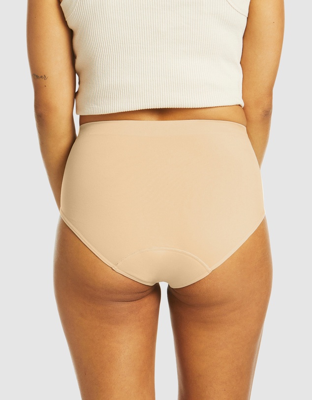 Love Luna - 3 Pack Women's Side Seamfree Period Full Brief
