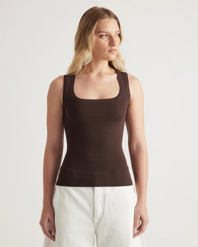 Decjuba - Holly Square Neck Knit Tank