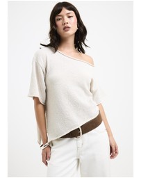 Subtitled - Asymmetric Knit Top