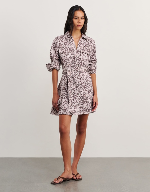 Jag - Leopard Denim Dress