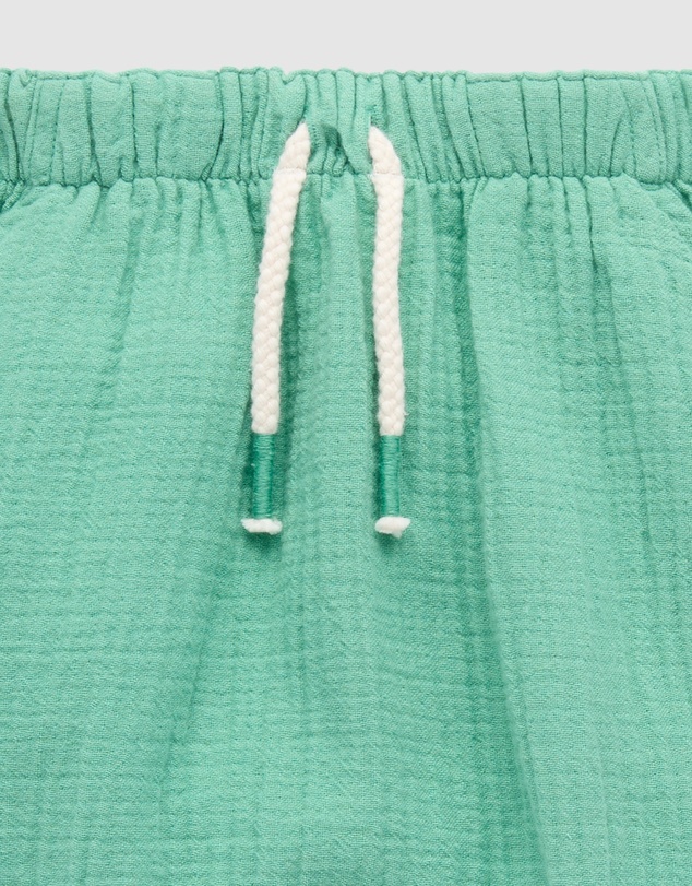 Purebaby - Slouchy Crinkle Cotton Pants -Kids-Babies