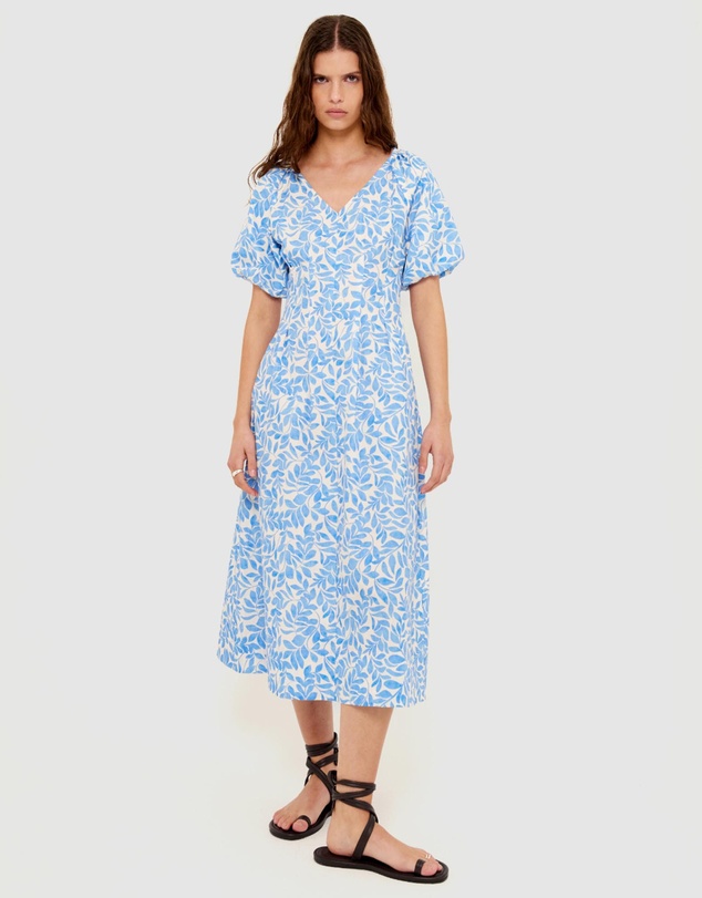 Staple the Label - Solea V-Neck Midi Dress
