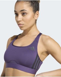 adidas Performance - PrimeLiftReact Train Medium Support 3-stripes Bra Womens