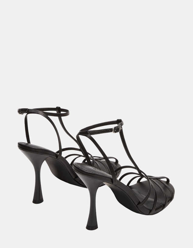 Steve Madden - Tildah Black Leather Heels