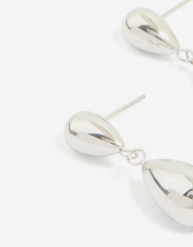 Lovisa - Waterproof Stainless Steel Pear Double Drop Earrings