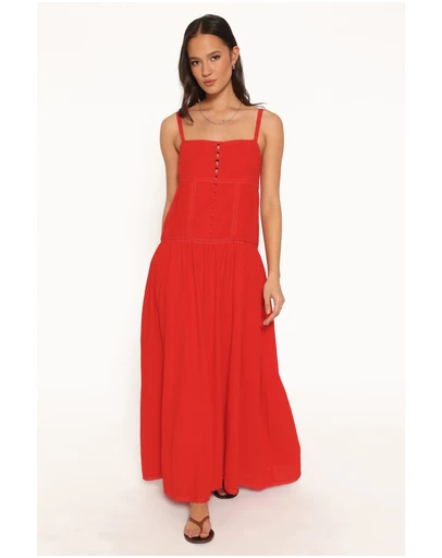 Petal & Pup - Ebonie Maxi Dress - Red