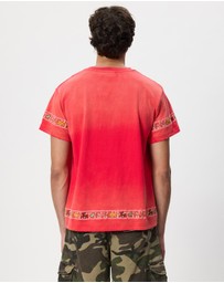 Found - Embroidered Flower Border Tee