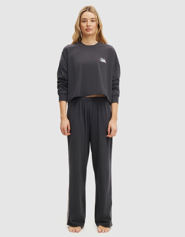 Cotton On Body - Departure Lounge Cropped LS Top