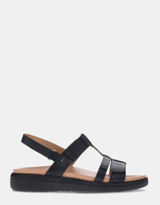 Mia Vita - Bryn Adjustable Sandal - Black