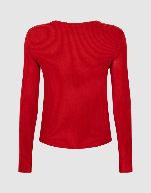 Hunkemoller - Long Sleeve Brushed Rib Jersey Cardigan