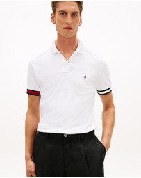 Tommy Hilfiger - Slim Fit Interlock Knit Tipped Polo Shirt