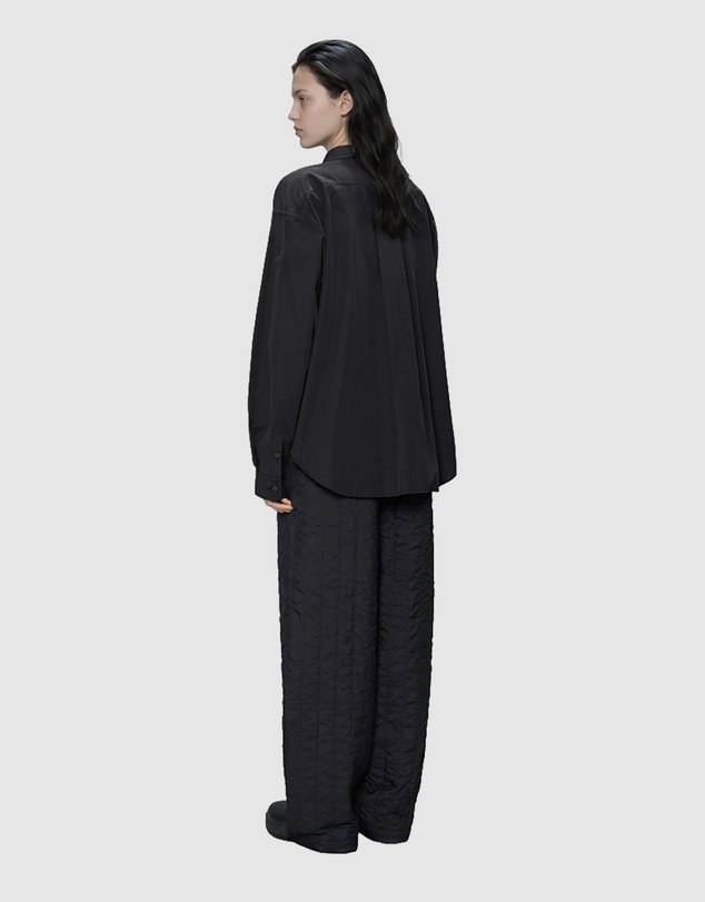 RAINS - Unisex Light Woven Long Sleeve Shirt Black