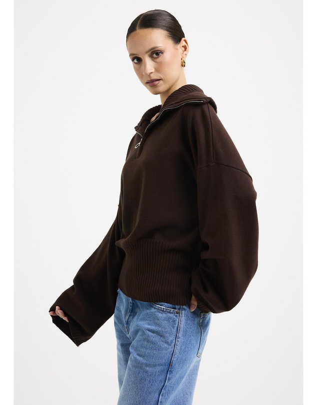 Subtitled - Florian Quarter Zip Jumper