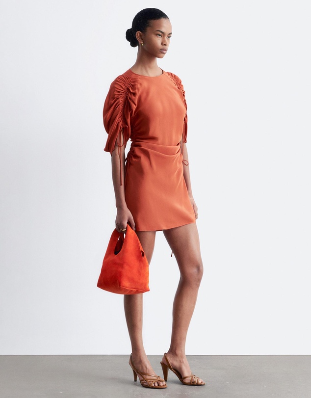 & Other Stories - Sculptural Ruched Mini Dress