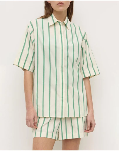 Assembly Label - Agnes Stripe Short Sleeve Shirt