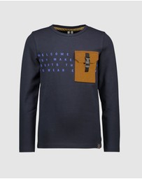 B.Nosy - Long Sleeve Tee With Pocket - Kids-Teens