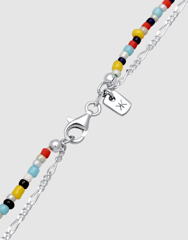 Kuzzoi - ICONIC EXCLUSIVE - Layered Necklace with Beads in 925 Sterling Silver
