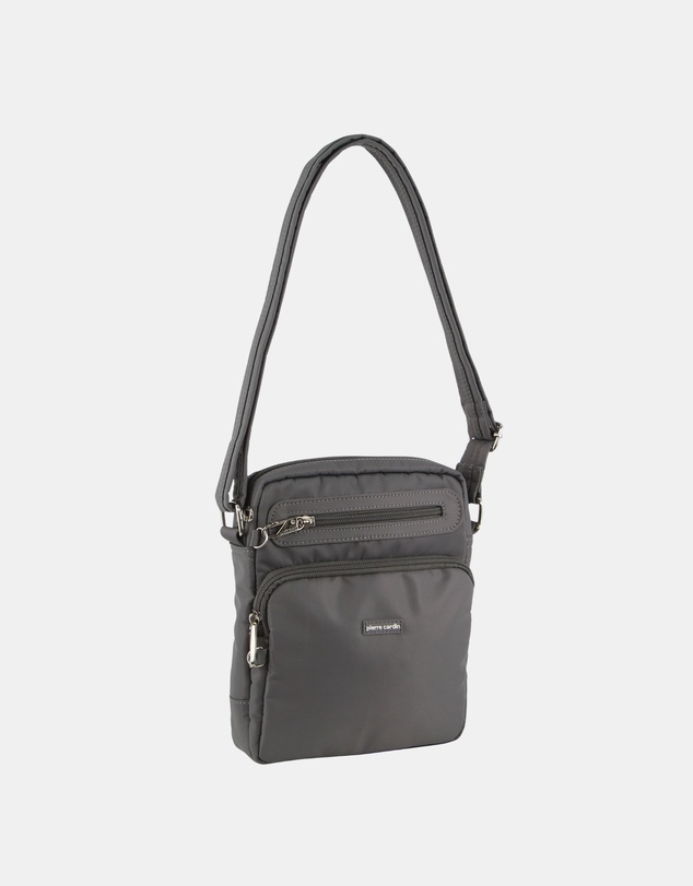 Pierre Cardin - Pierre Cardin Anti-Theft Cross Body Bag in Grey
